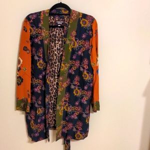 Johnny Was medium silk kimono